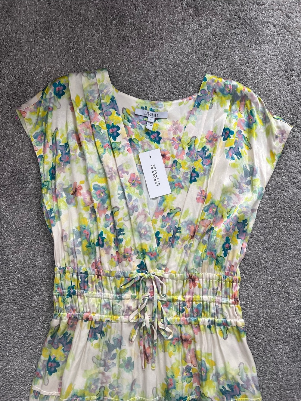 Derek Lam 10 Crosby Fatima Floral Midi Dress NWT - Picture 7 of 12